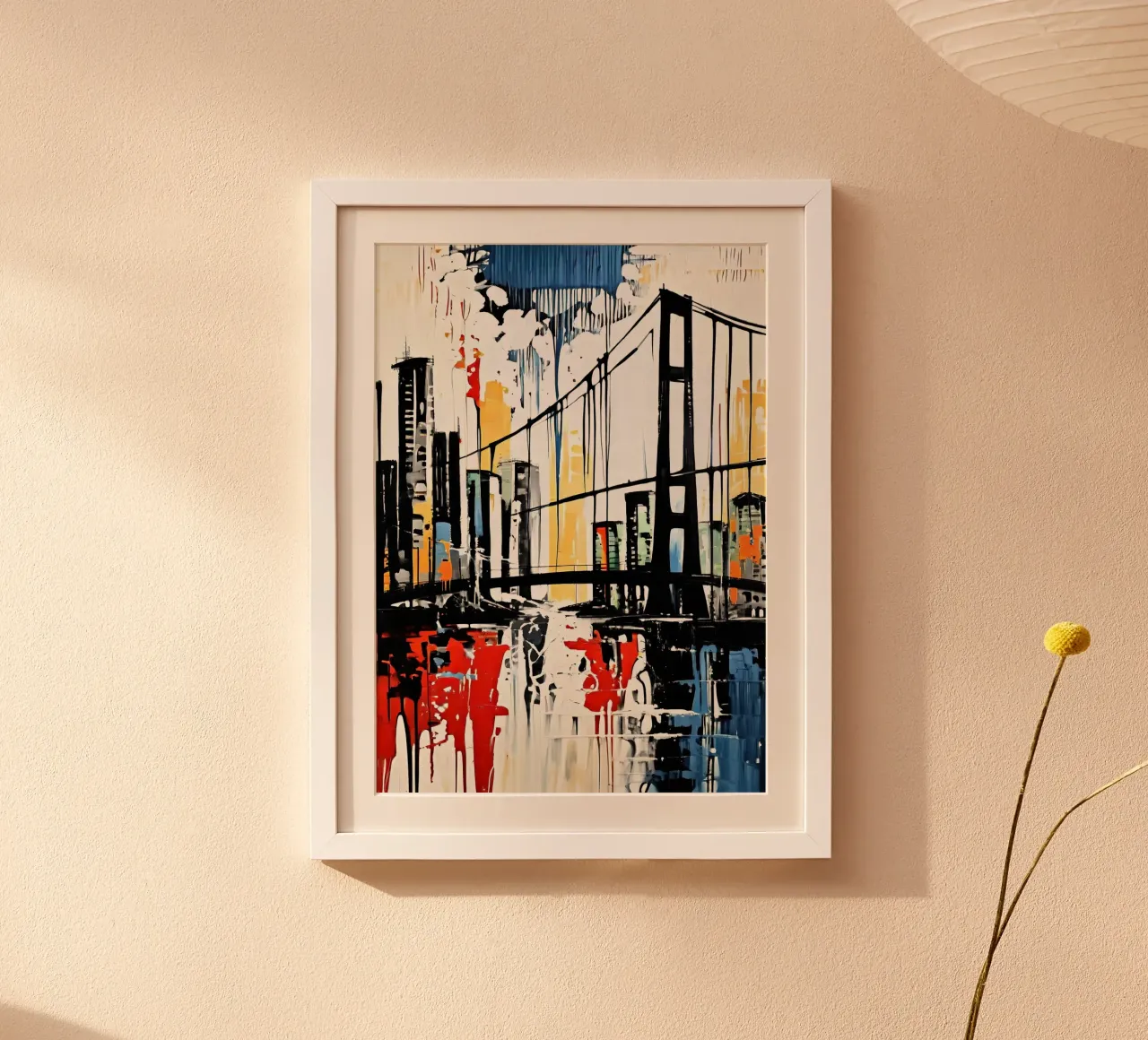 Skyline con ponte_9 poster da Fantasie & Mystikwelten by LK