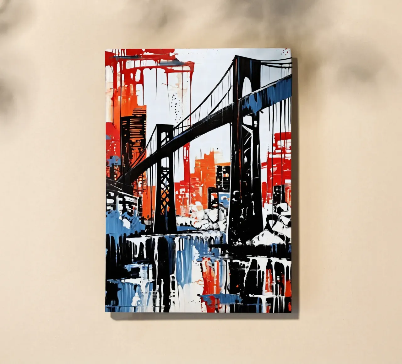 Skyline with bridge_10 notebook by Fantasie & Mystikwelten by LK