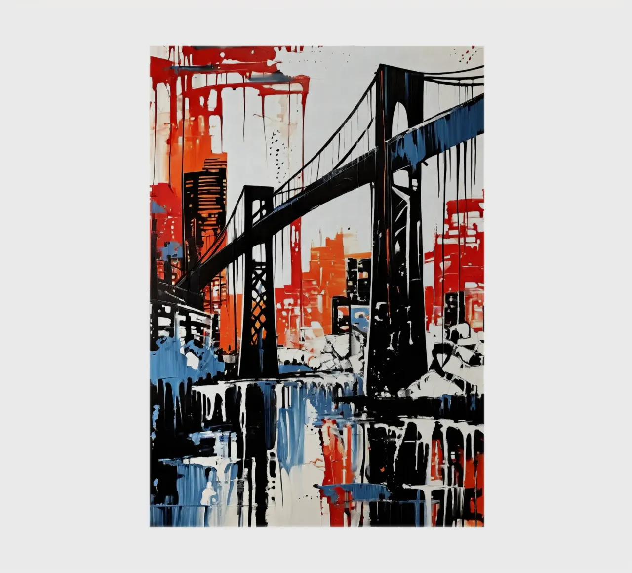 Skyline with bridge_10 notebook by Fantasie & Mystikwelten by LK