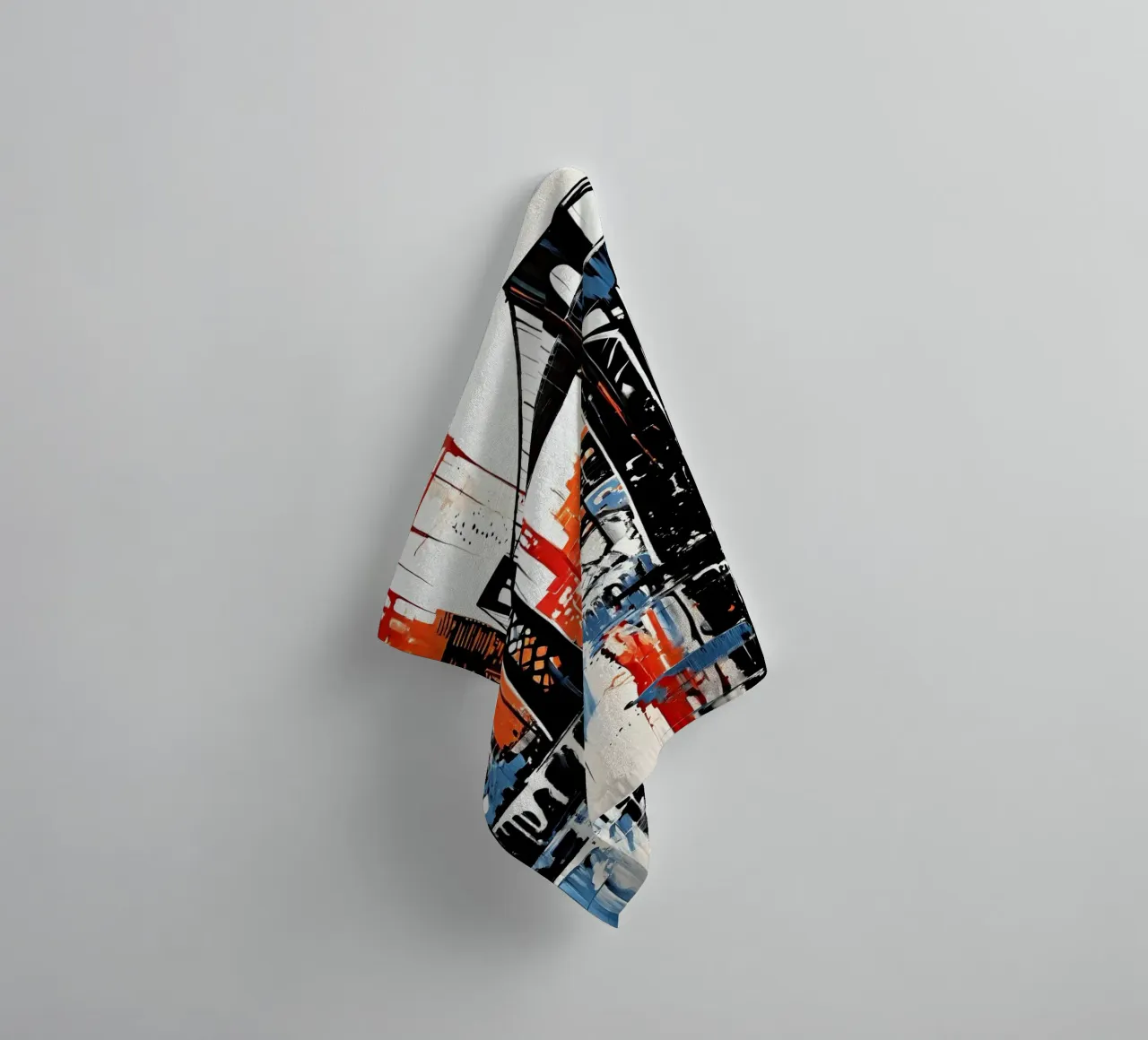 Skyline with bridge_10 towel by Fantasie & Mystikwelten by LK