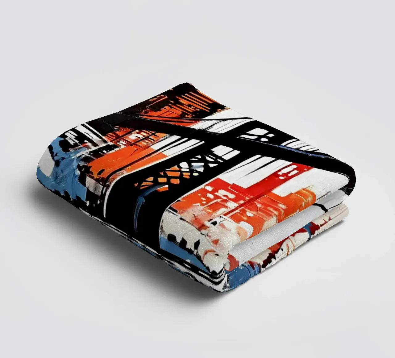 Skyline with bridge_10 towel by Fantasie & Mystikwelten by LK