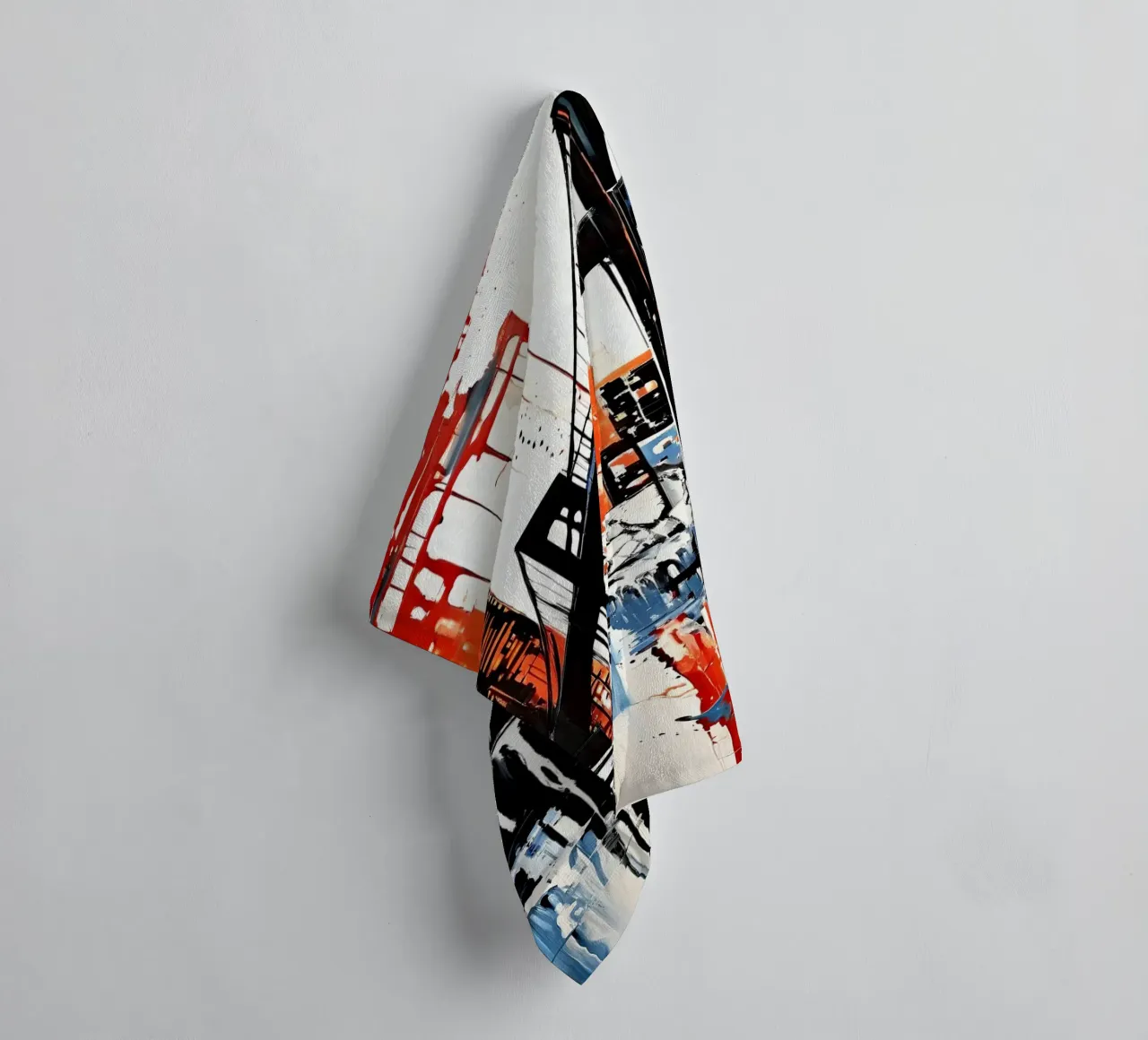 Skyline with bridge_10 towel by Fantasie & Mystikwelten by LK