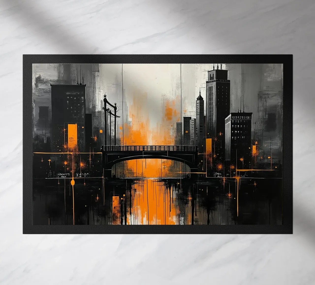 Skyline con ponte_arancio zerbino da Fantasie & Mystikwelten by LK