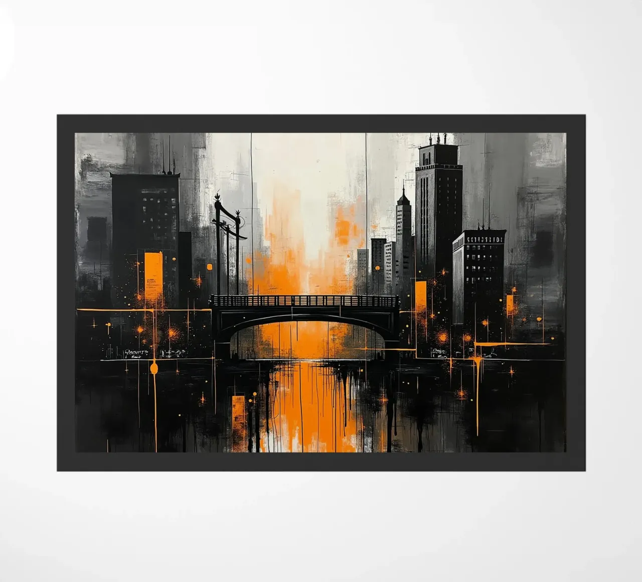 Skyline con ponte_arancio zerbino da Fantasie & Mystikwelten by LK