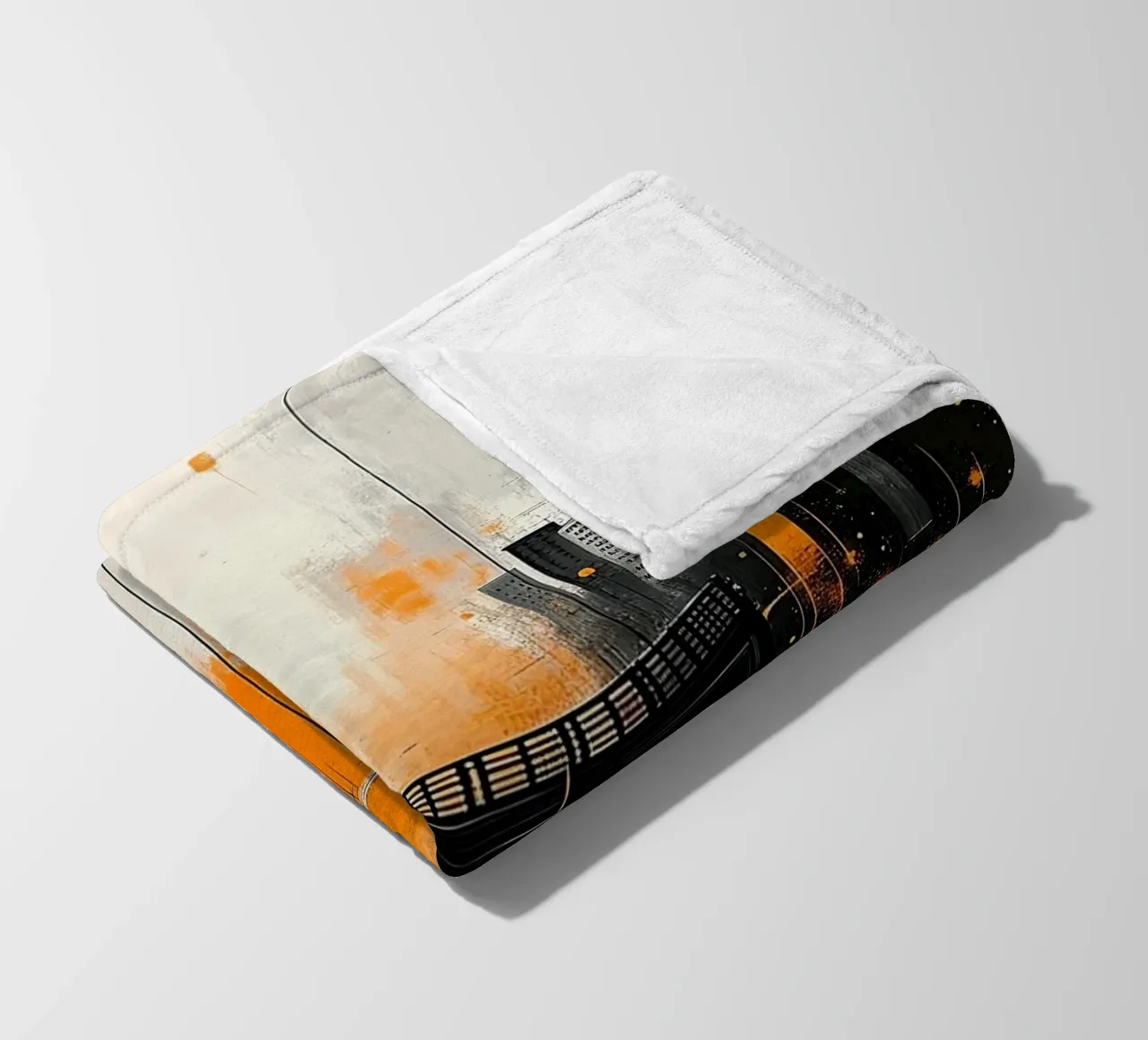 Skyline con ponte_arancio coperta in pile da Fantasie & Mystikwelten by LK