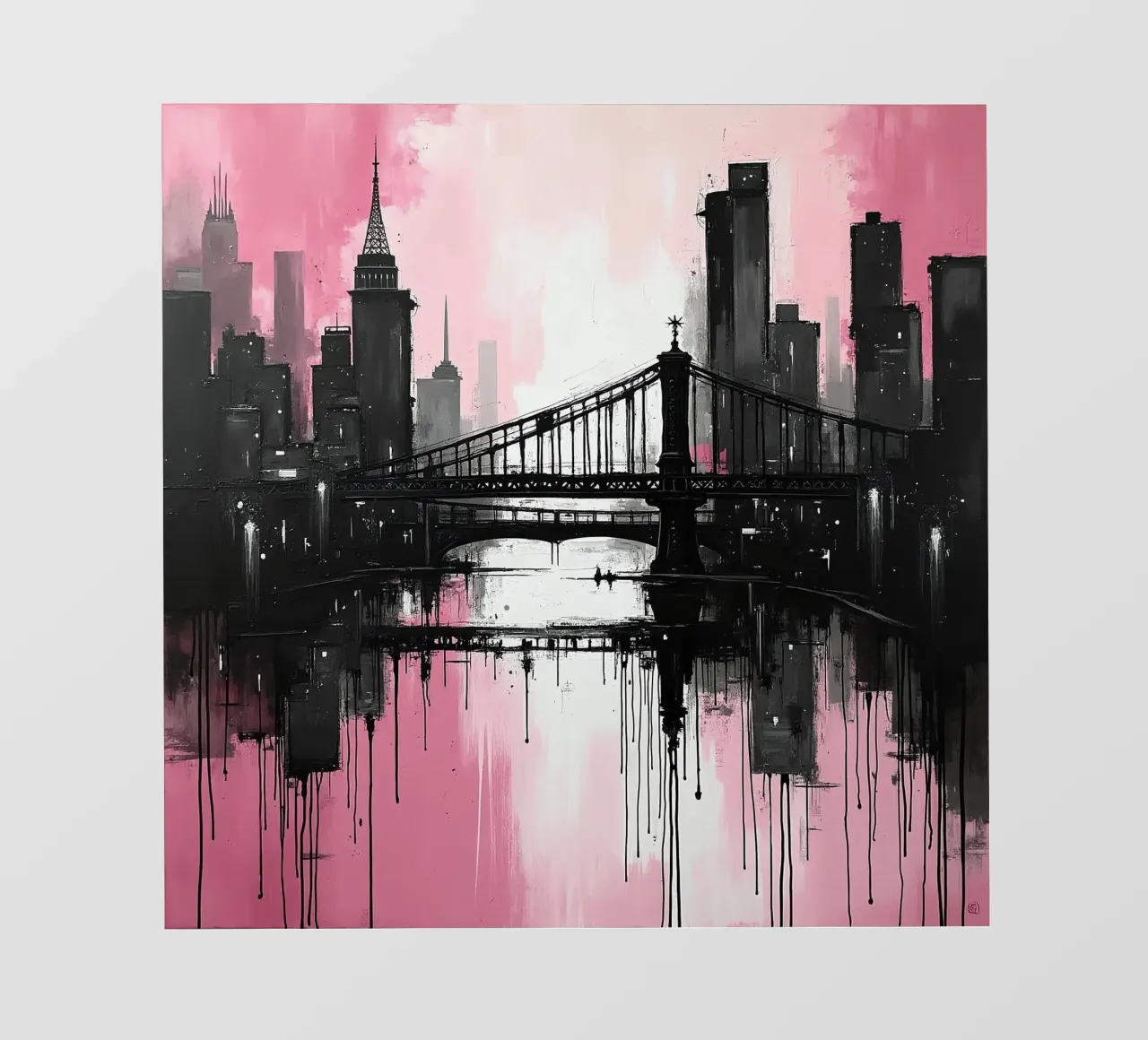 Skyline con ponte_rosa telo in pvc da Fantasie & Mystikwelten by LK