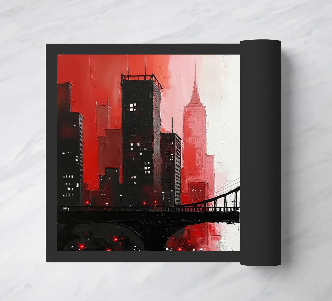 Skyline con ponte_rosso zerbino da Fantasie & Mystikwelten by LK