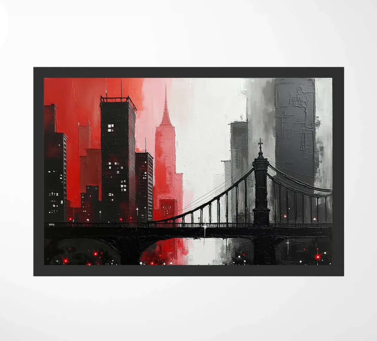 Skyline con ponte_rosso zerbino da Fantasie & Mystikwelten by LK