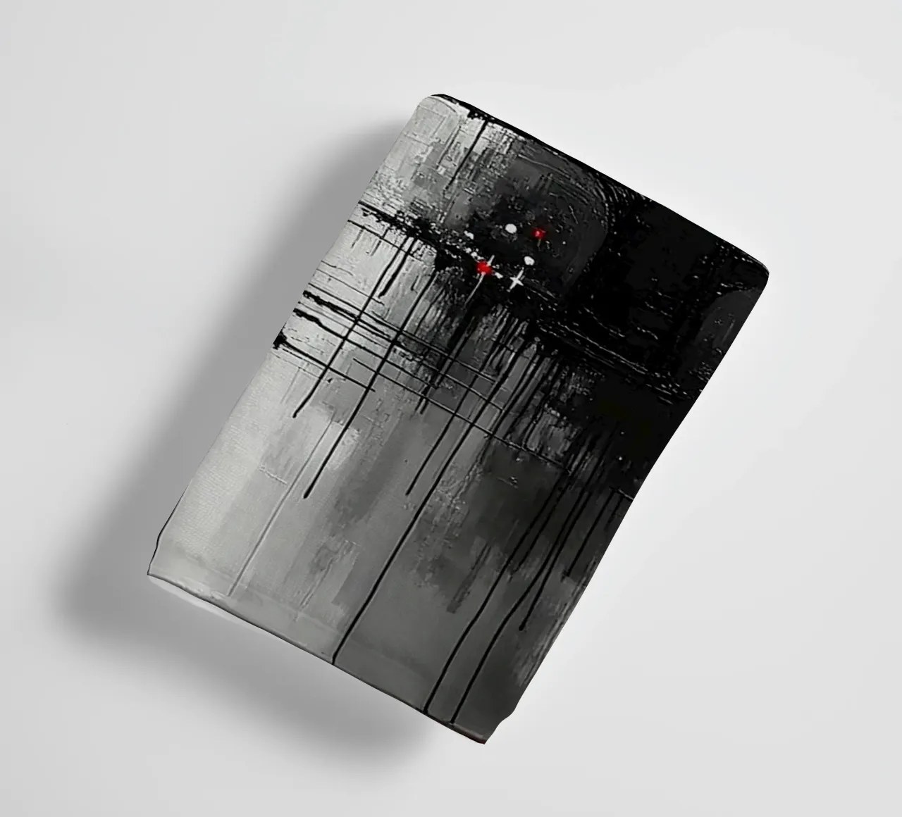 Skyline with bridge_red towel by Fantasie & Mystikwelten by LK