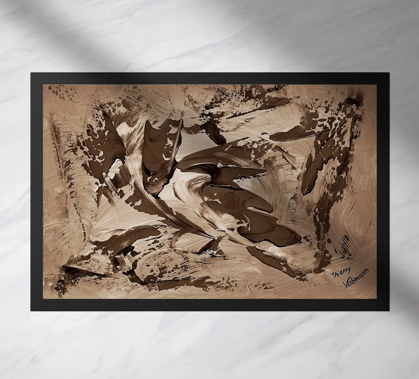 SEPIA 64 zerbino da Thierry Vobmann Abstract painting