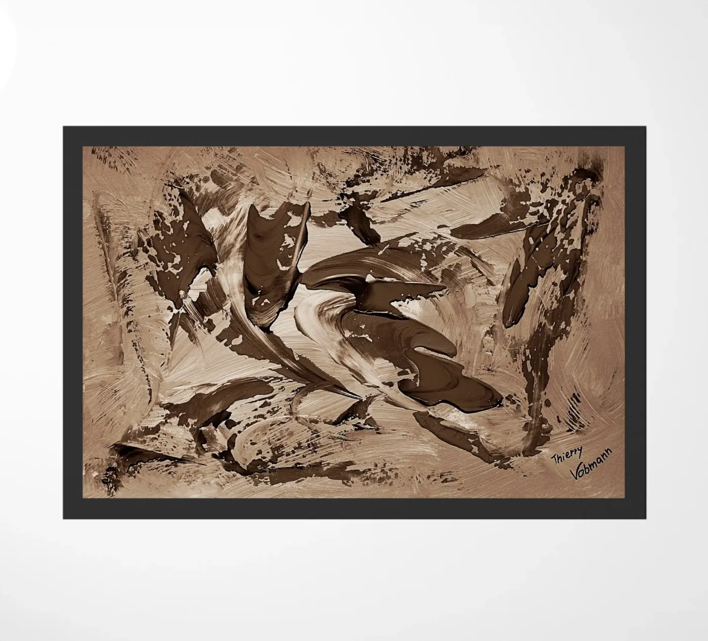 SEPIA 64 zerbino da Thierry Vobmann Abstract painting