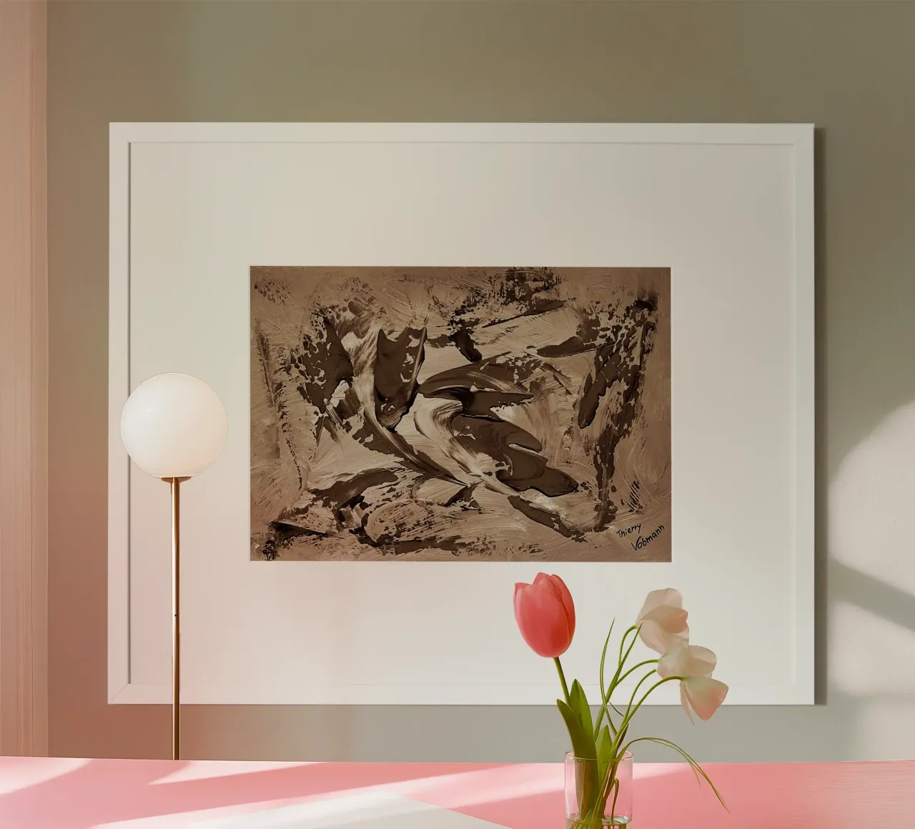 SEPIA 64 poster da Thierry Vobmann Abstract painting
