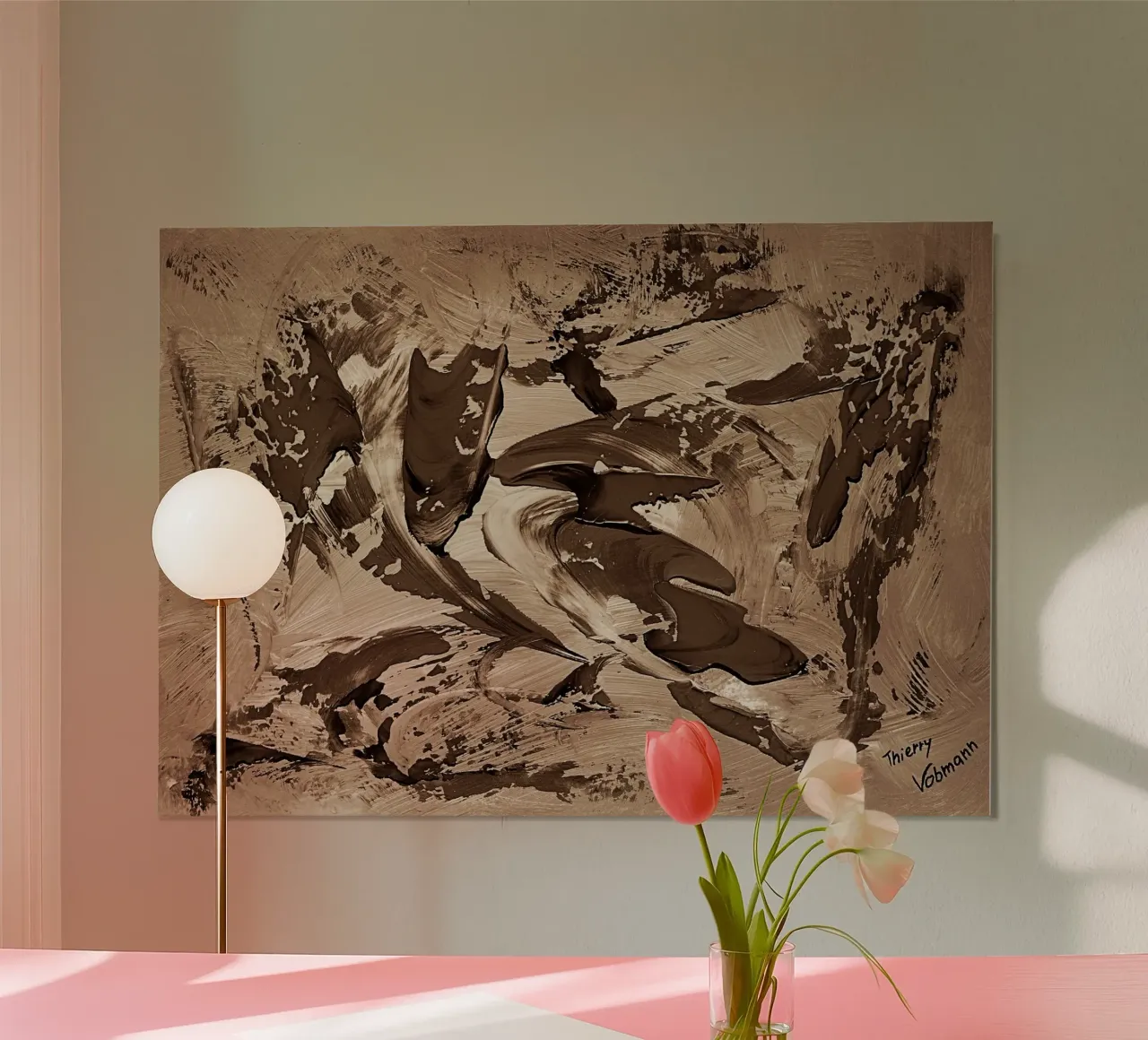 SEPIA 64 poster da Thierry Vobmann Abstract painting