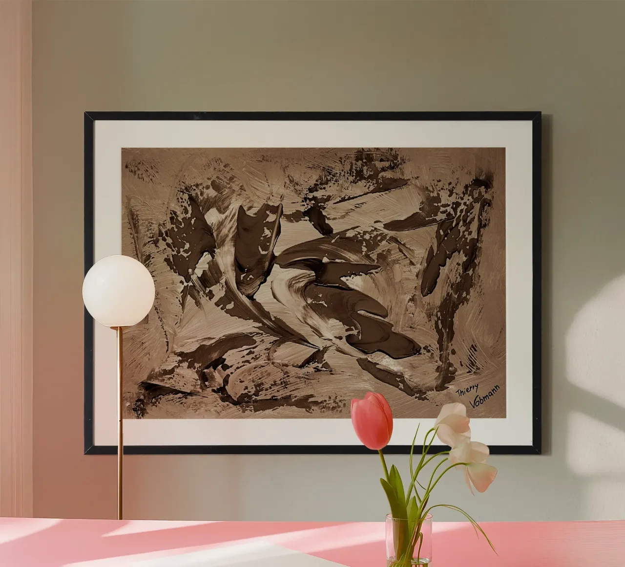 SEPIA 64 poster da Thierry Vobmann Abstract painting
