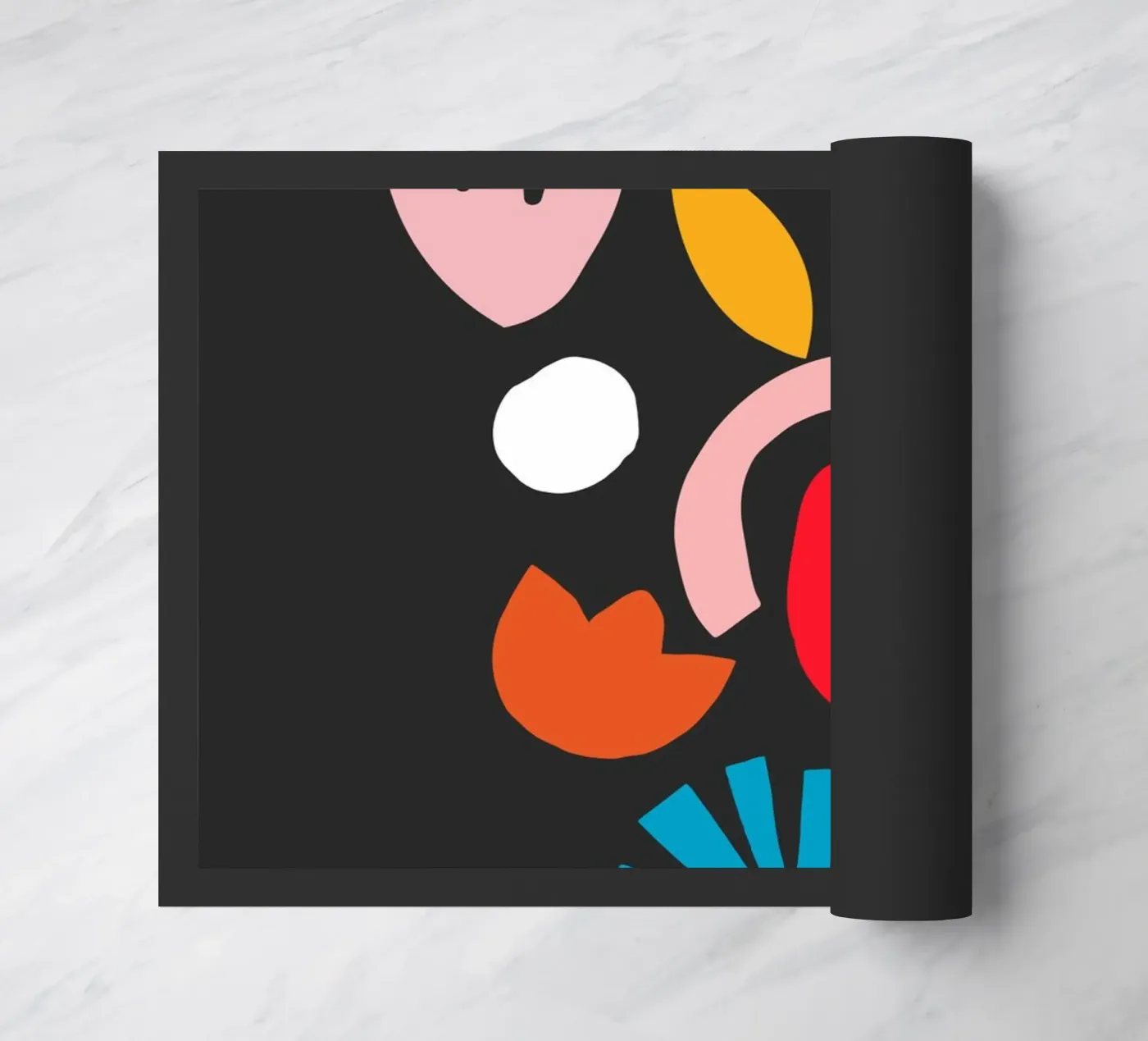 Floral Explosion doormat by Rose Beck Art