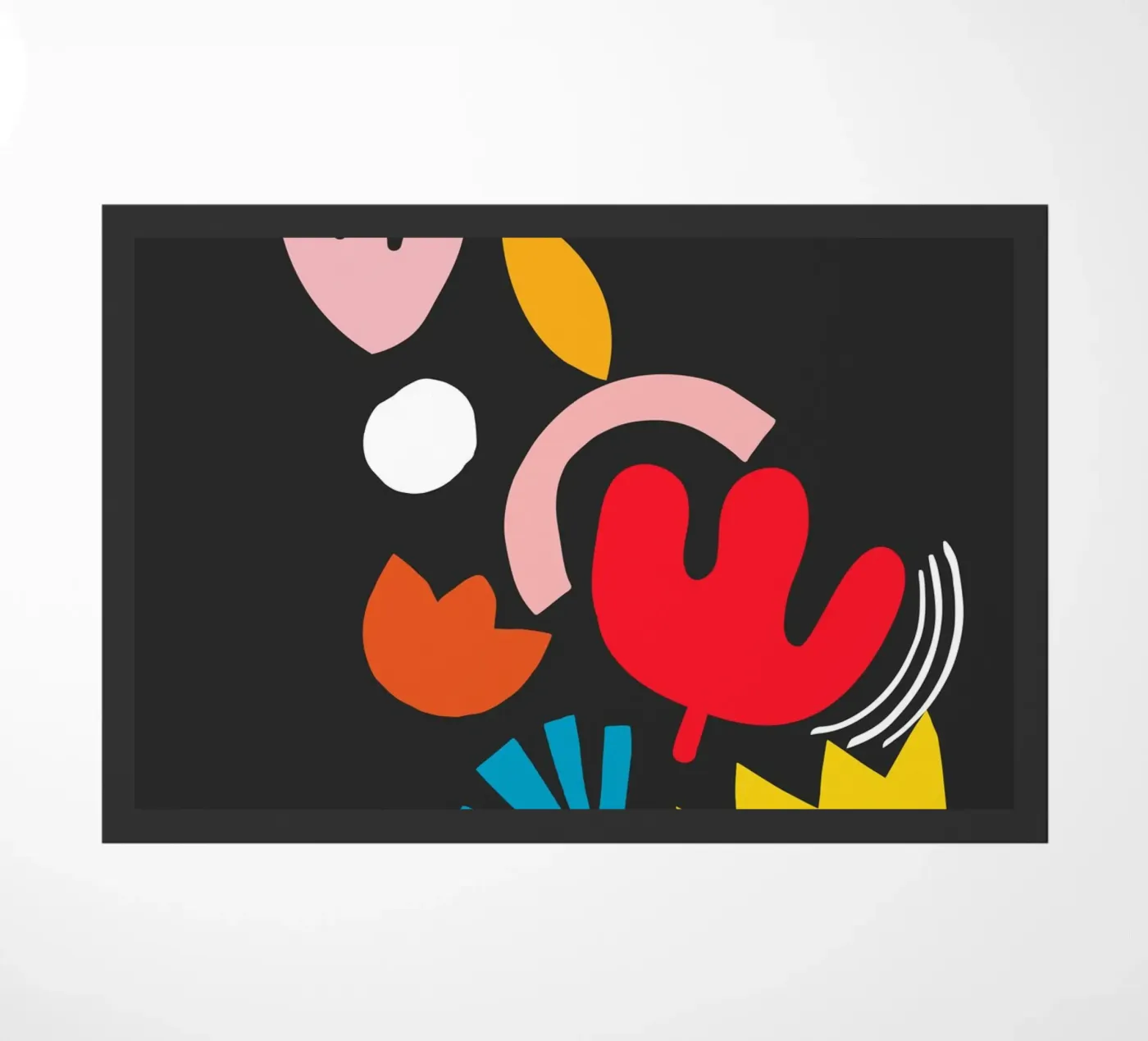 Floral Explosion doormat by Rose Beck Art