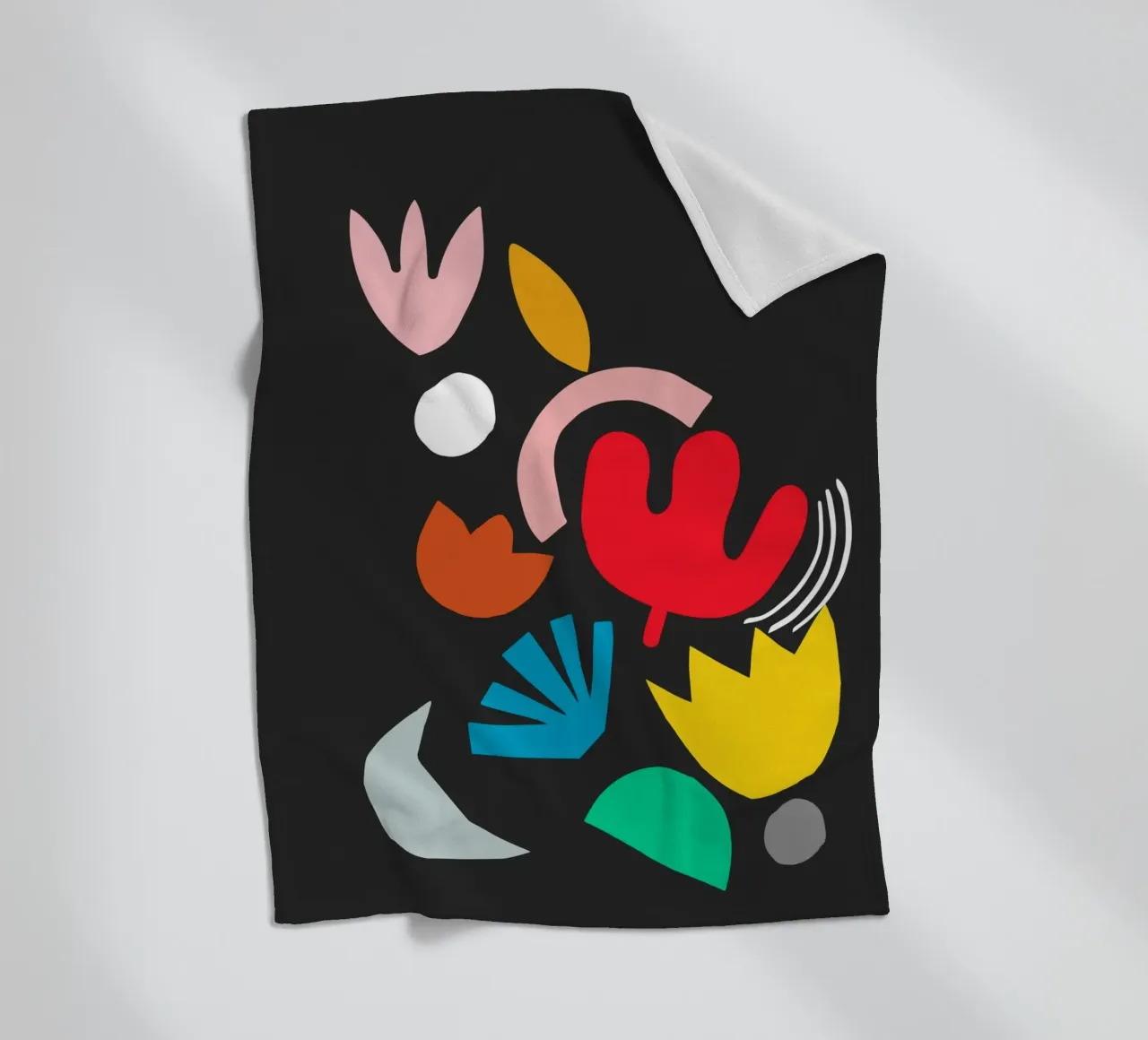 Blumenexplosion Fleecedecke von Rose Beck Art