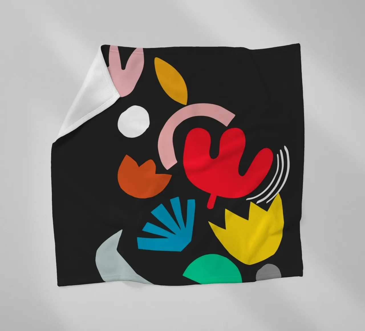 Blumenexplosion Fleecedecke von Rose Beck Art