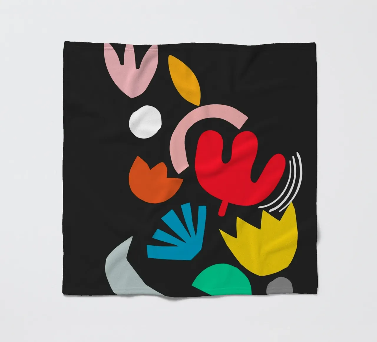 Blumenexplosion Fleecedecke von Rose Beck Art