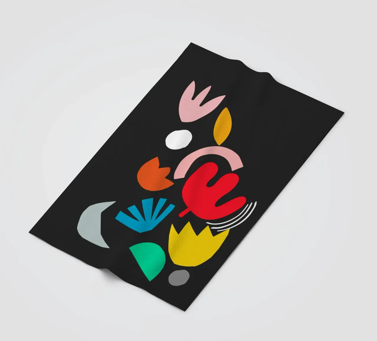 Blumenexplosion Fleecedecke von Rose Beck Art