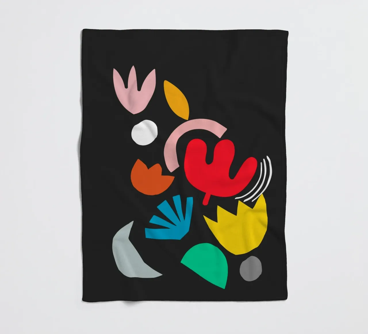 Blumenexplosion Fleecedecke von Rose Beck Art