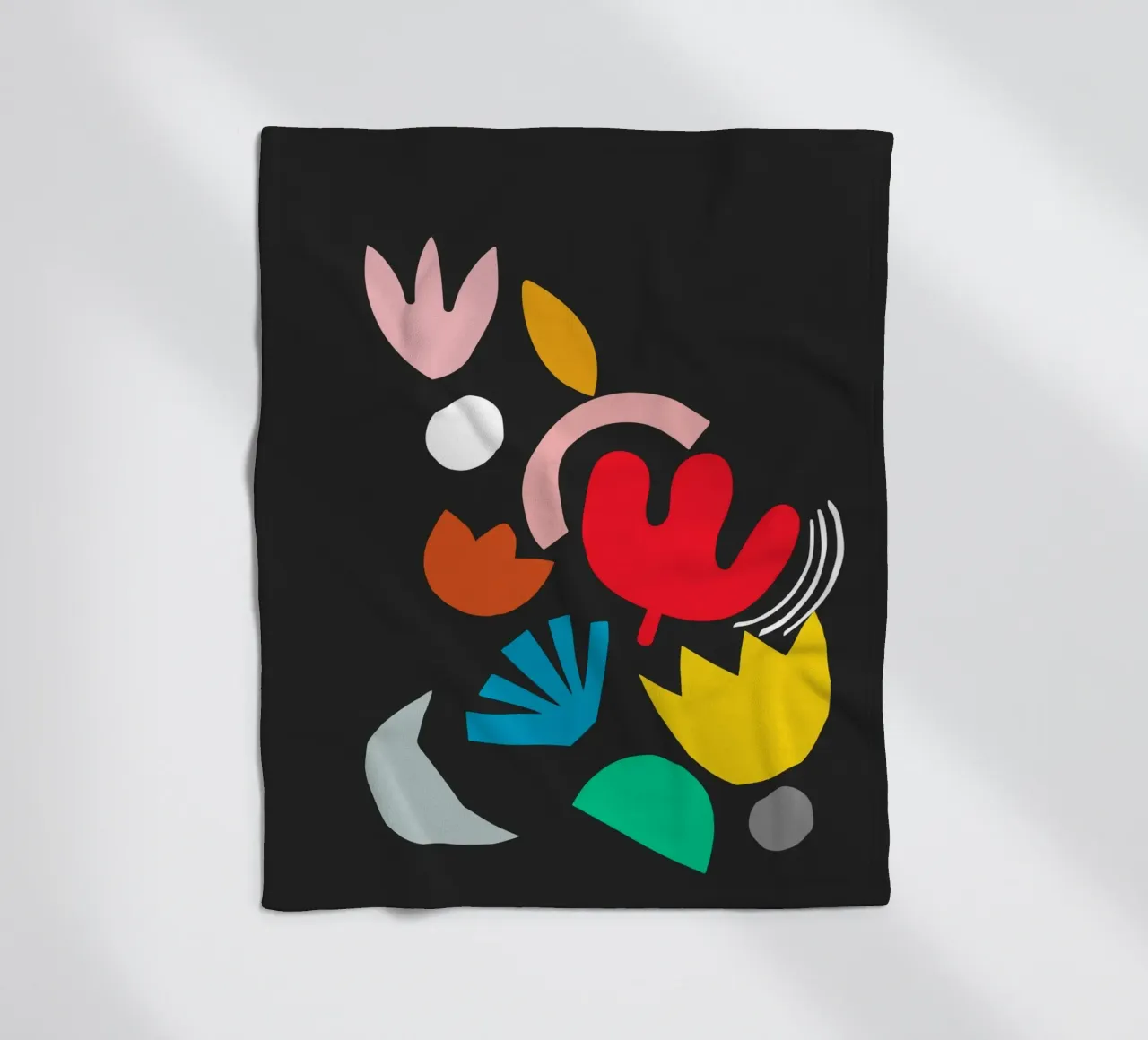 Blumenexplosion Fleecedecke von Rose Beck Art