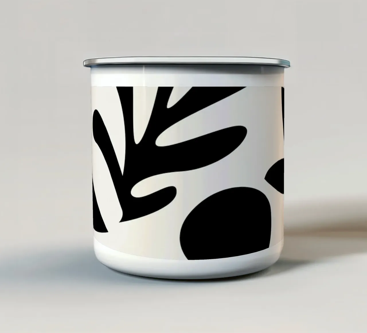 Botanici scuri tazza in smalto da Rose Beck Art