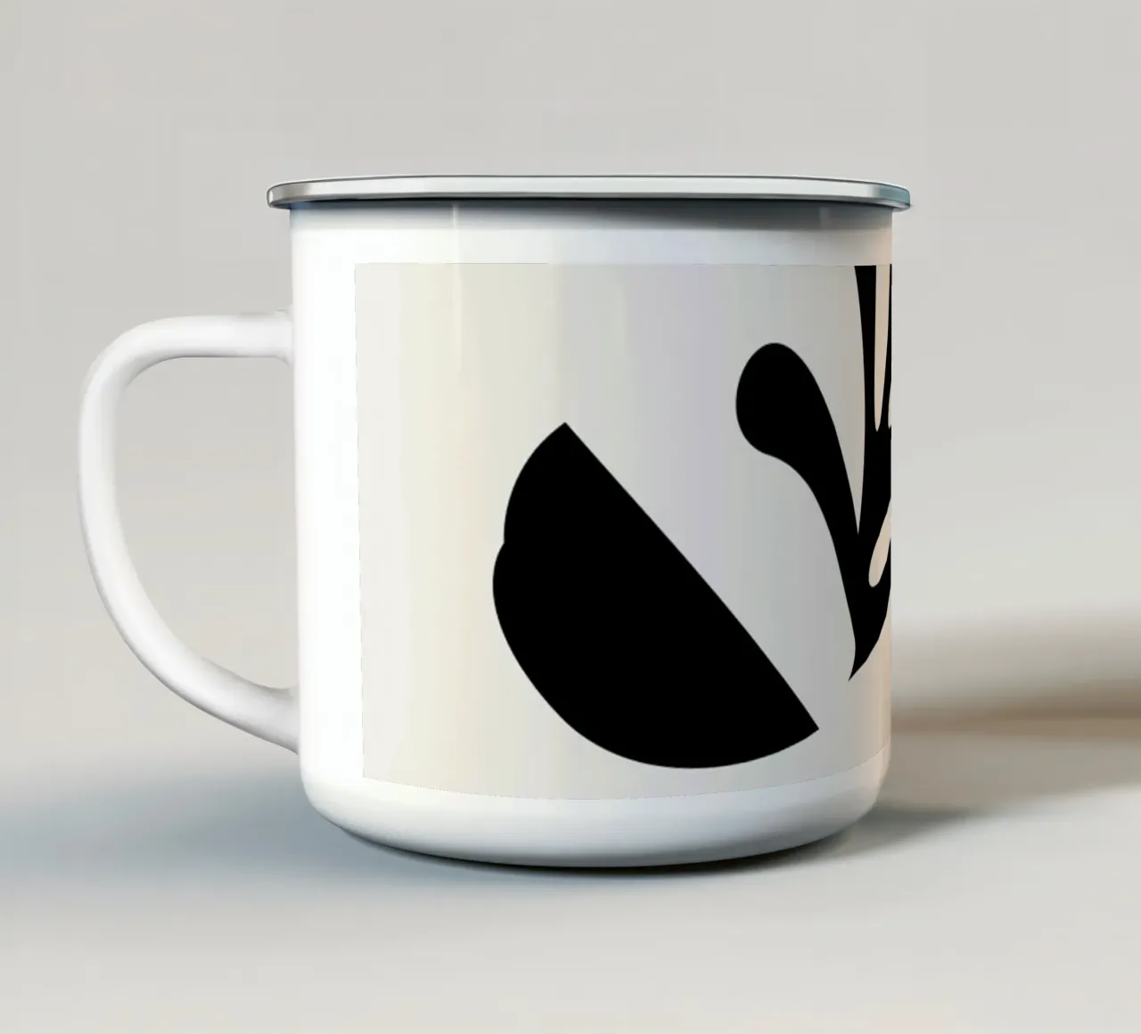 Botanici scuri tazza in smalto da Rose Beck Art