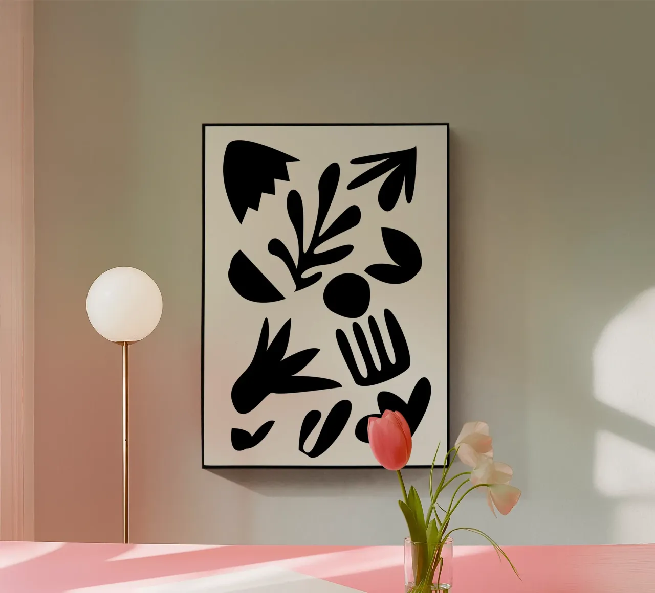 Botanici scuri plexiglass da Rose Beck Art