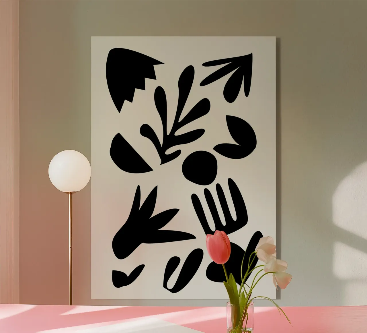 Botanici scuri plexiglass da Rose Beck Art