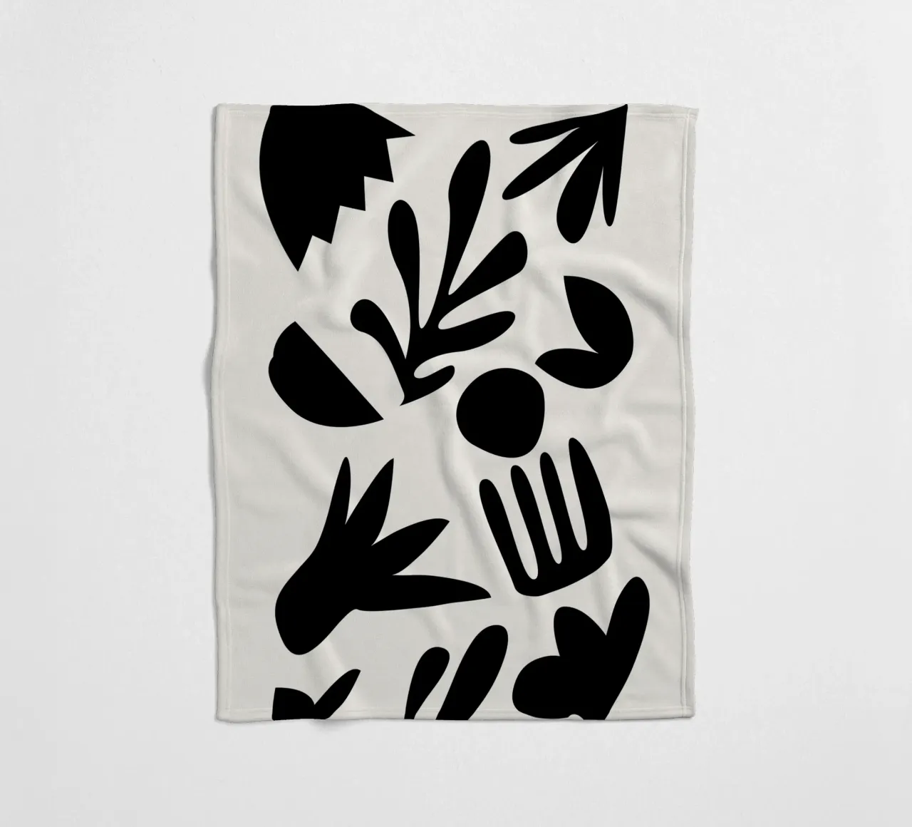 Botanici scuri coperta in pile da Rose Beck Art