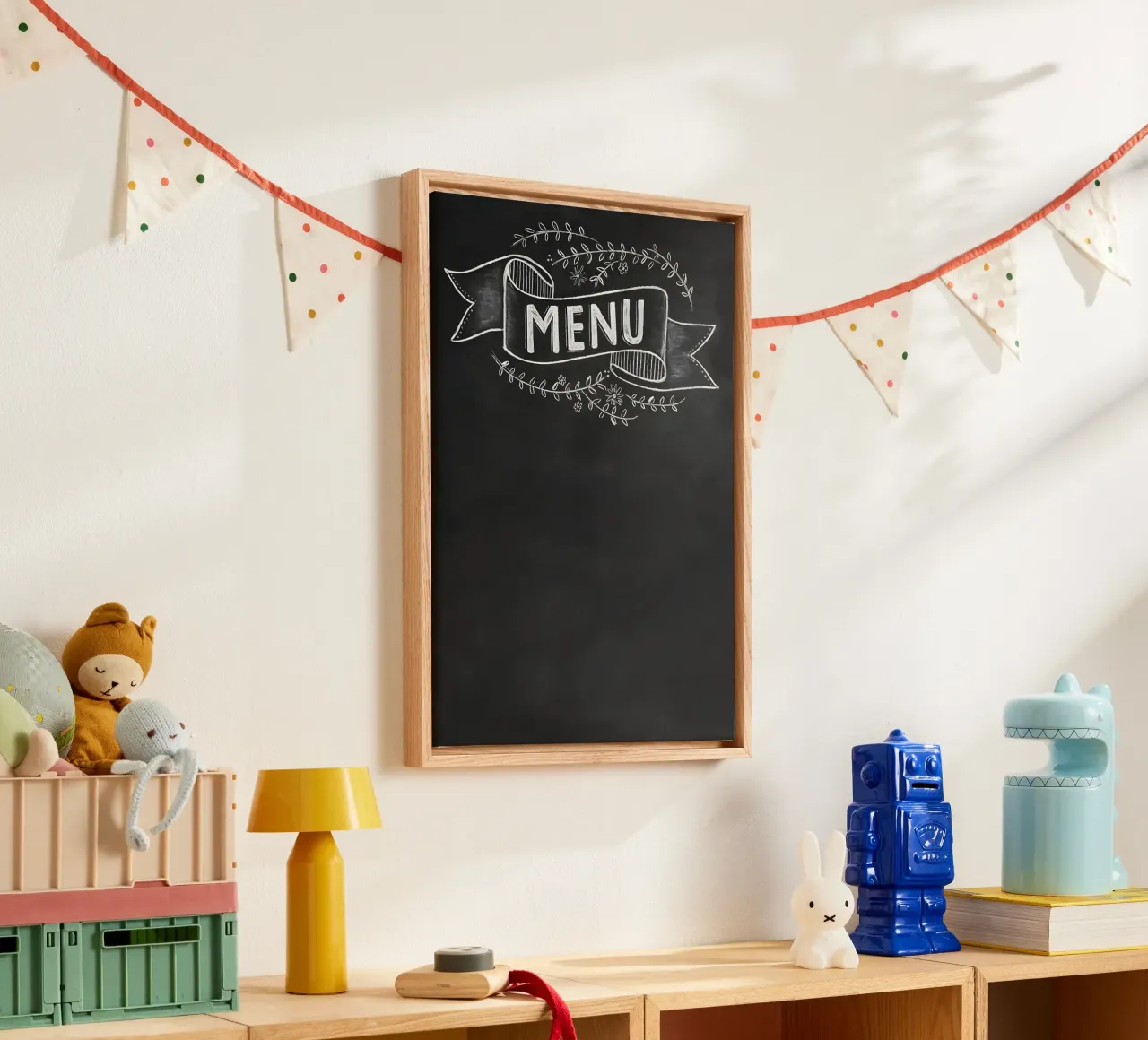 MENU canvas met Baklijst van Type & Tape