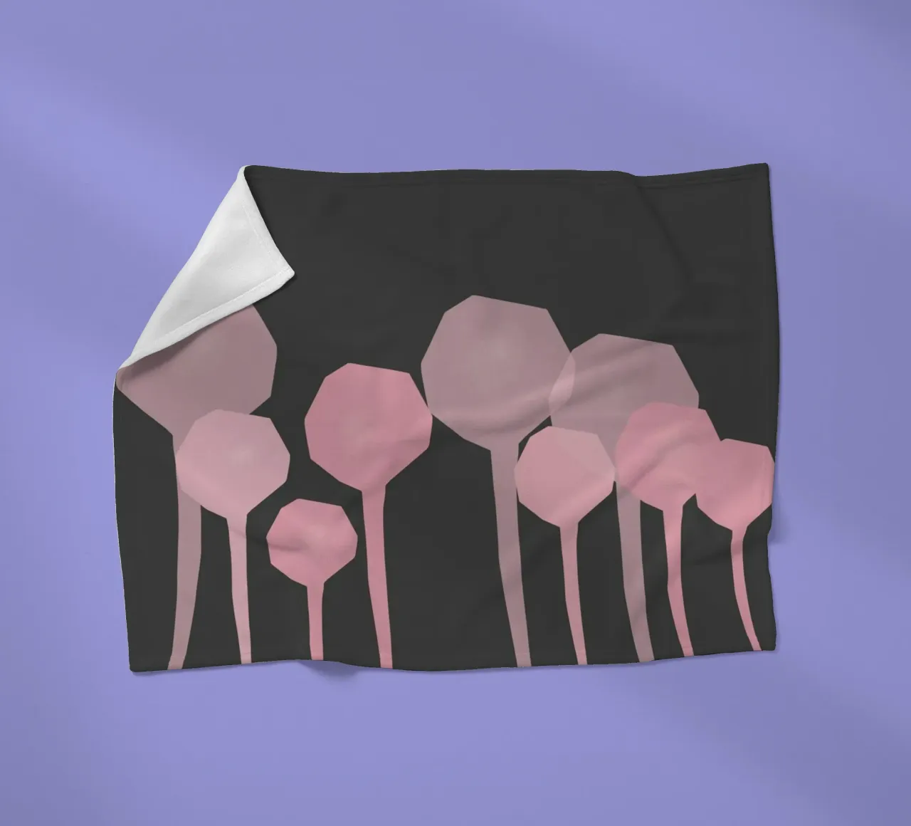 Foresta Nera coperta in pile da Rose Beck Art