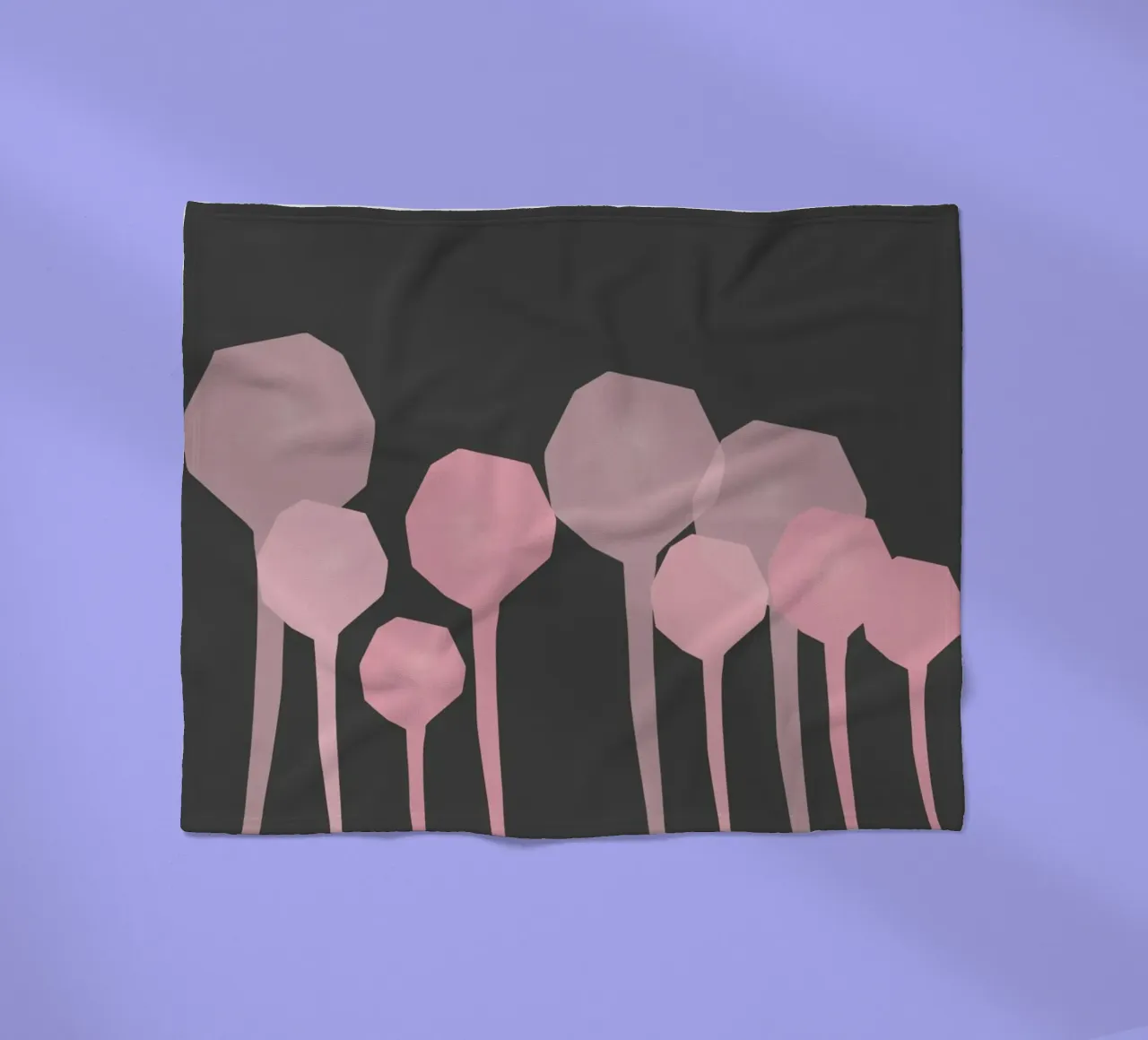 Foresta Nera coperta in pile da Rose Beck Art