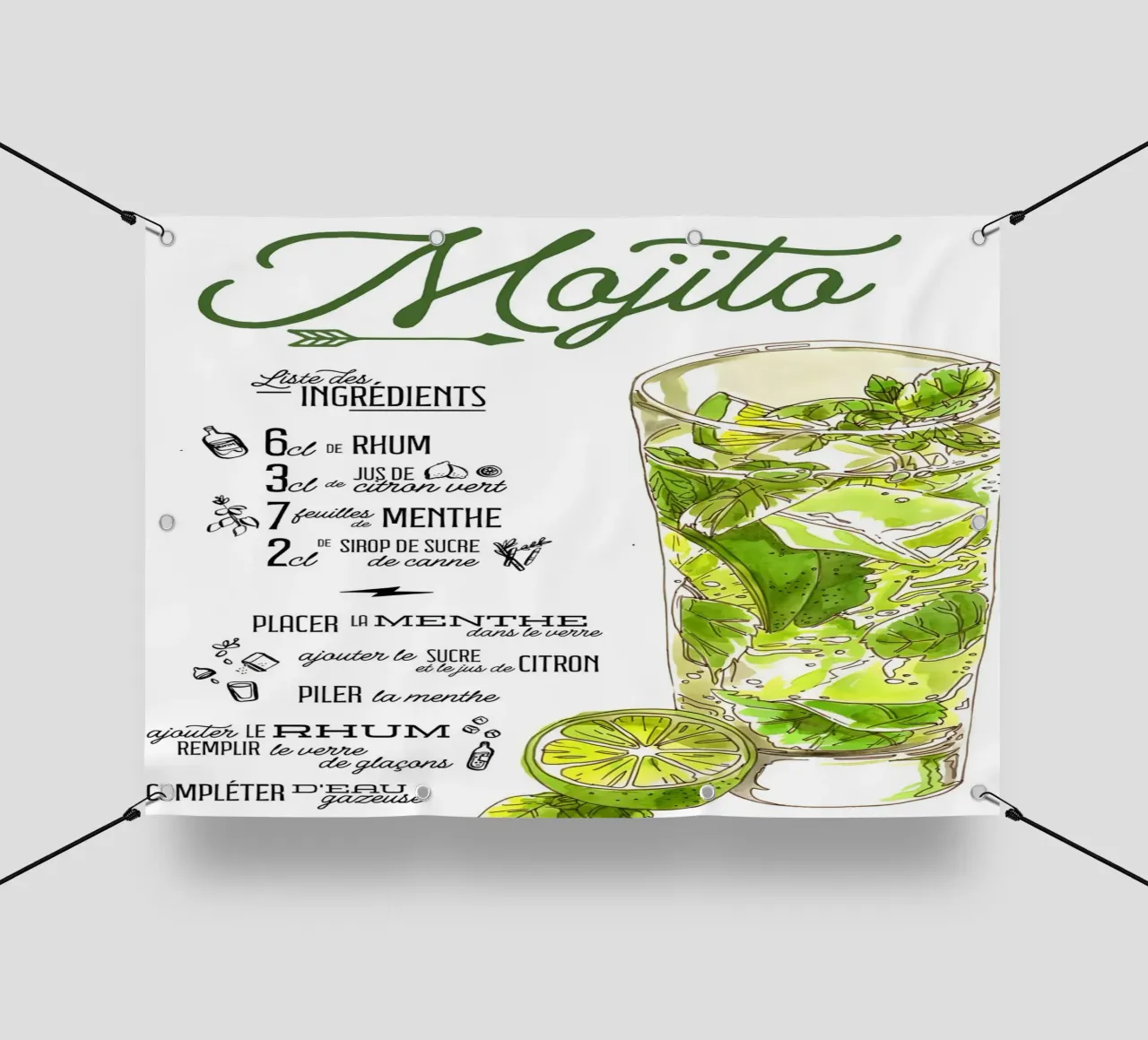 Mojito telo in pvc da Type & Tape