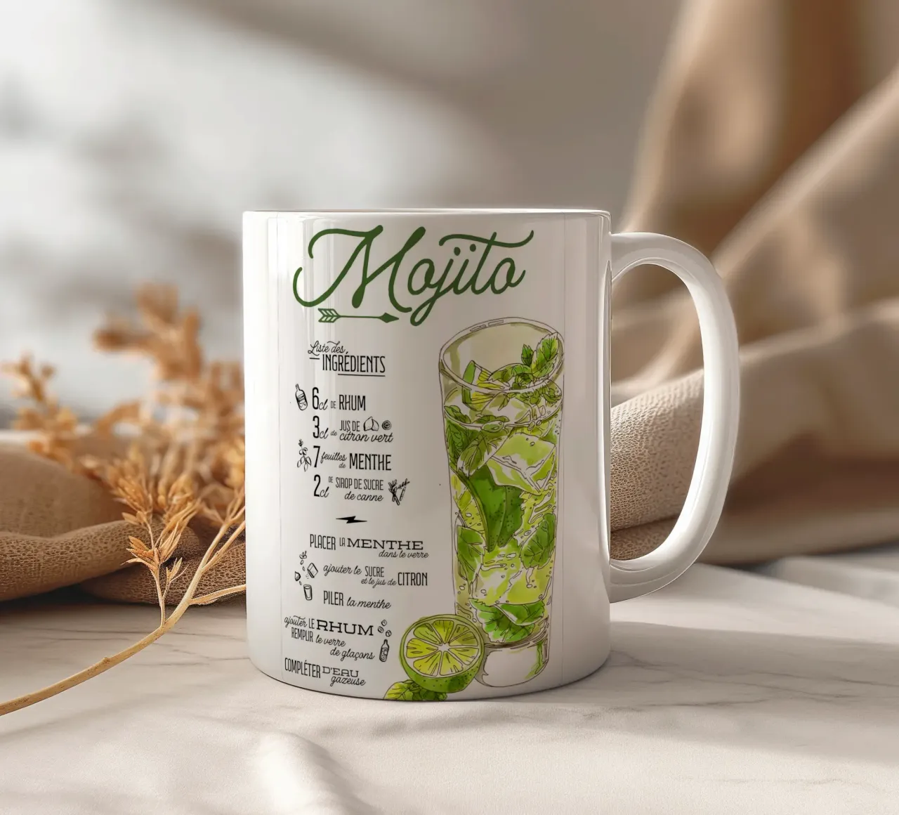 Mojito tazza in ceramica da Type & Tape