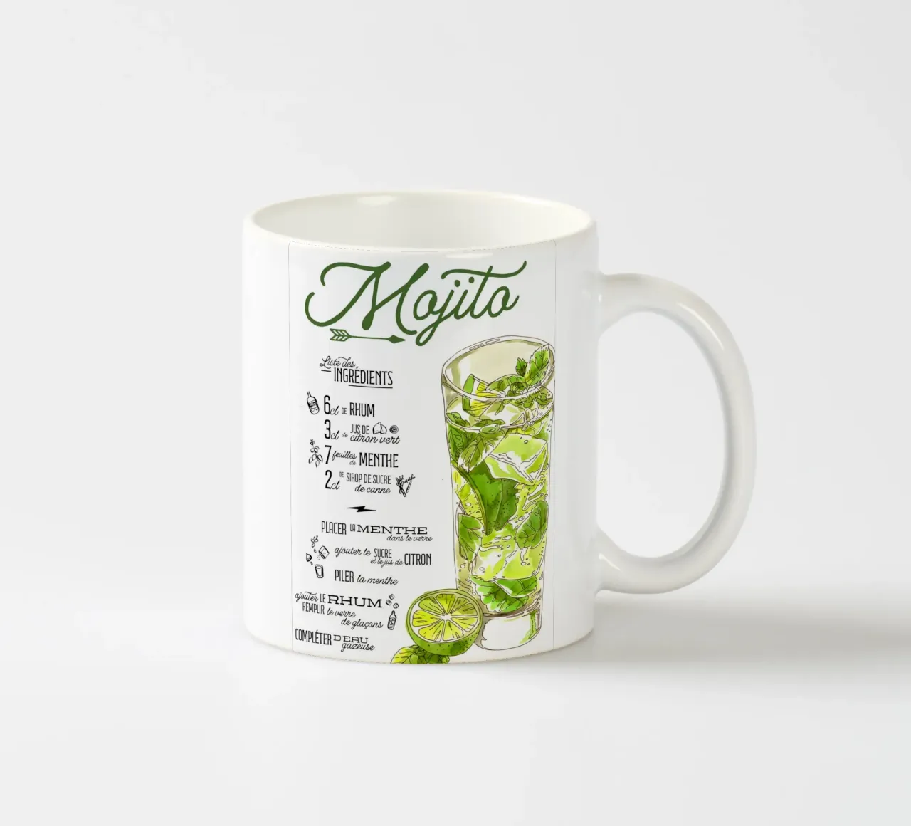 Mojito tazza in ceramica da Type & Tape