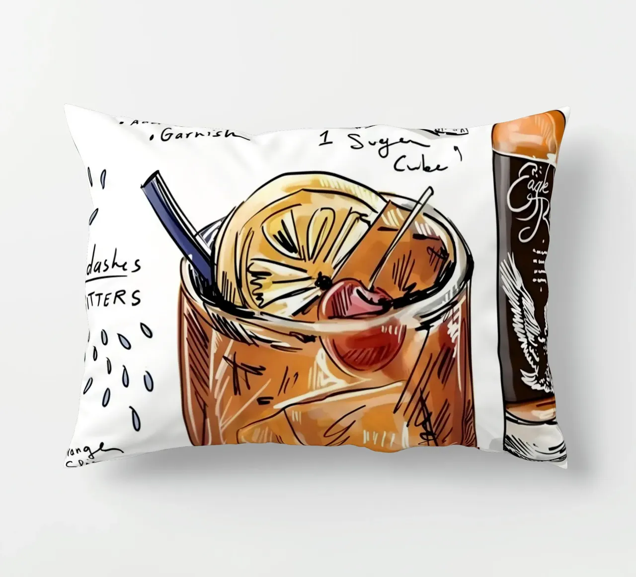 Old Fashioned cuscino da Type & Tape