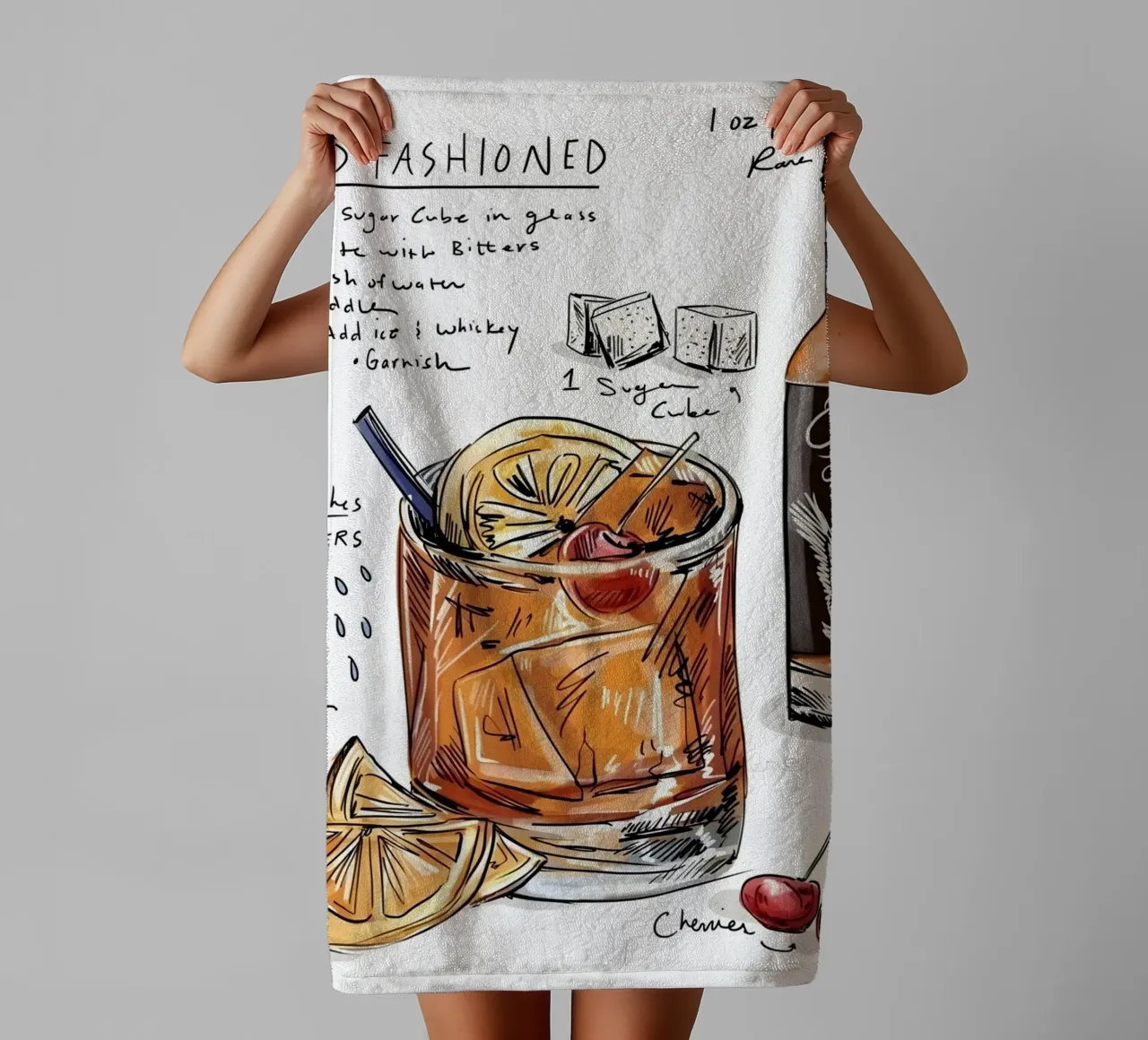 Old Fashioned asciugamano da bagno da Type & Tape
