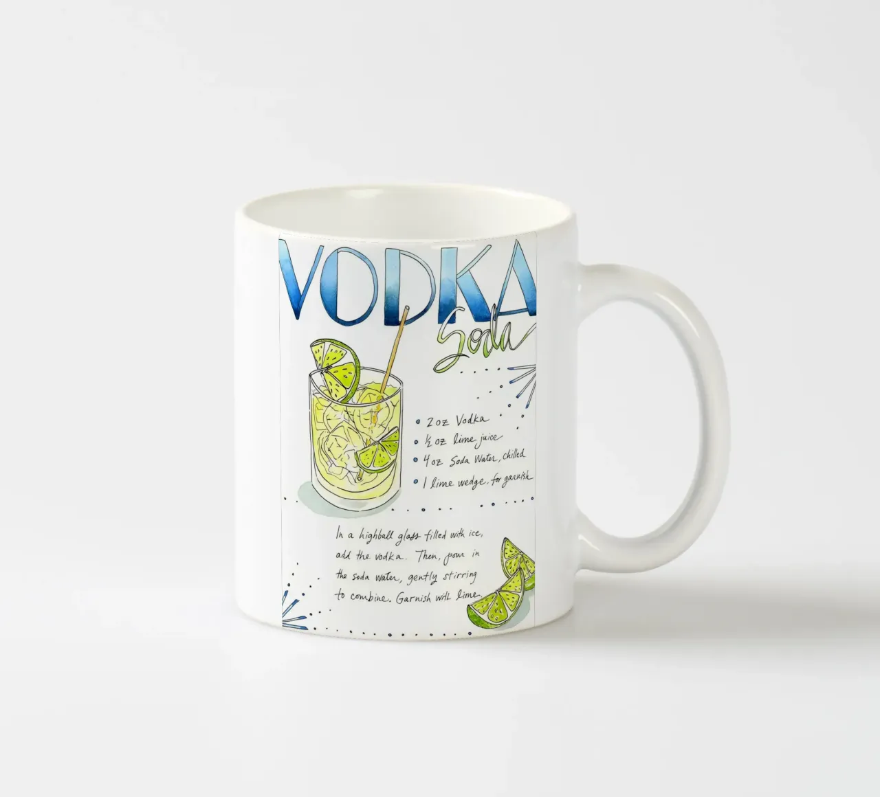 Vodka Soda tazza in ceramica da Type & Tape