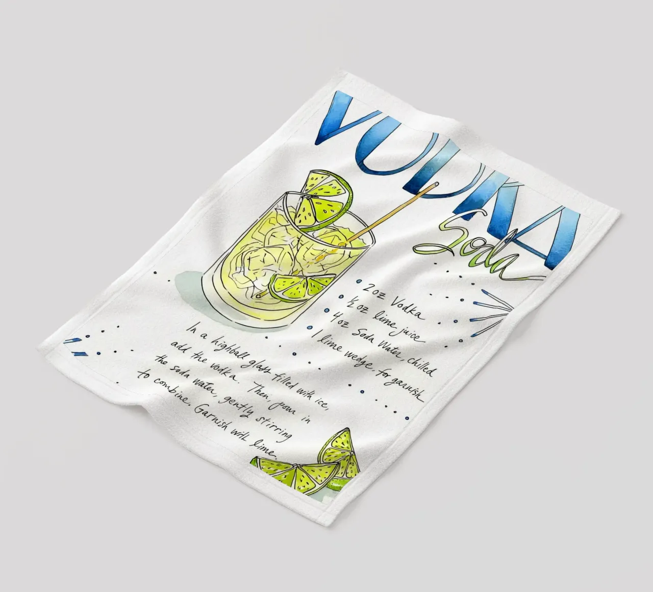 Vodka Soda coperta in pile da Type & Tape