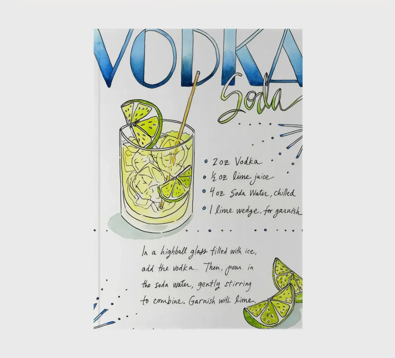 Vodka Soda diario da Type & Tape