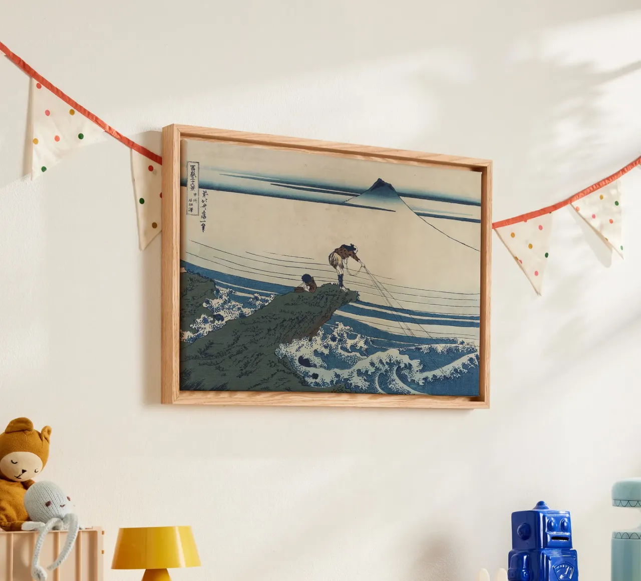 Kajikazawa in der Provinz Kai Leinwand mit Schattenfugenrahmen von Yorke Studio