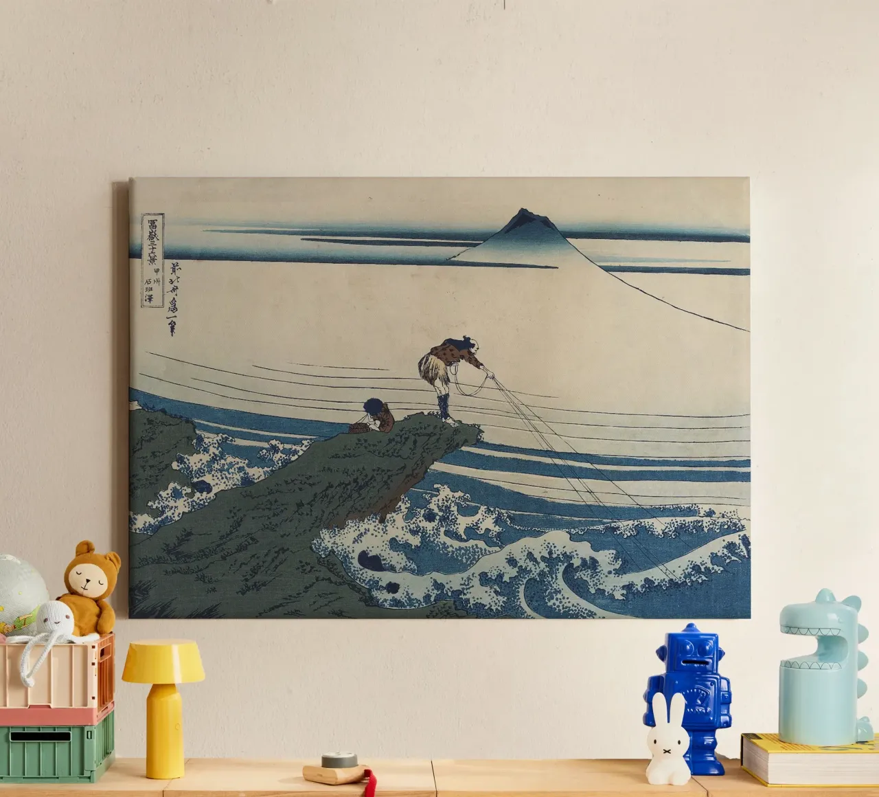 Kajikazawa in der Provinz Kai Leinwand mit Schattenfugenrahmen von Yorke Studio