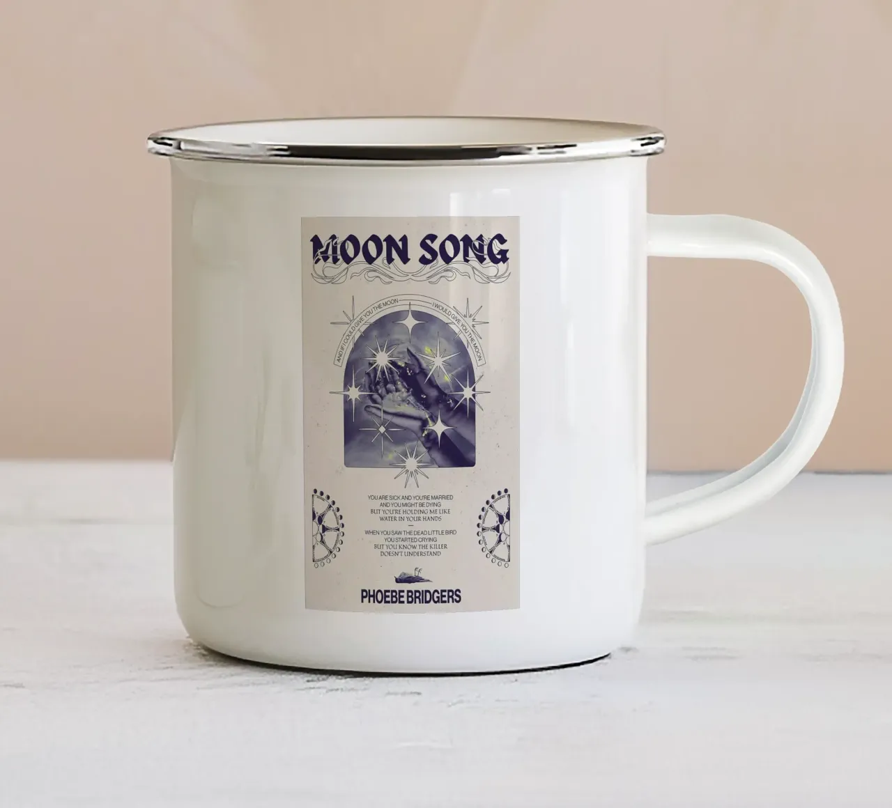Canzone della luna tazza in smalto da CasanovaR