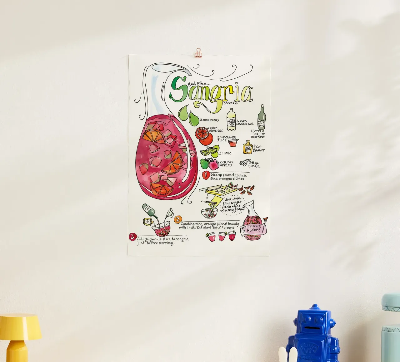Sangria poster da Type & Tape
