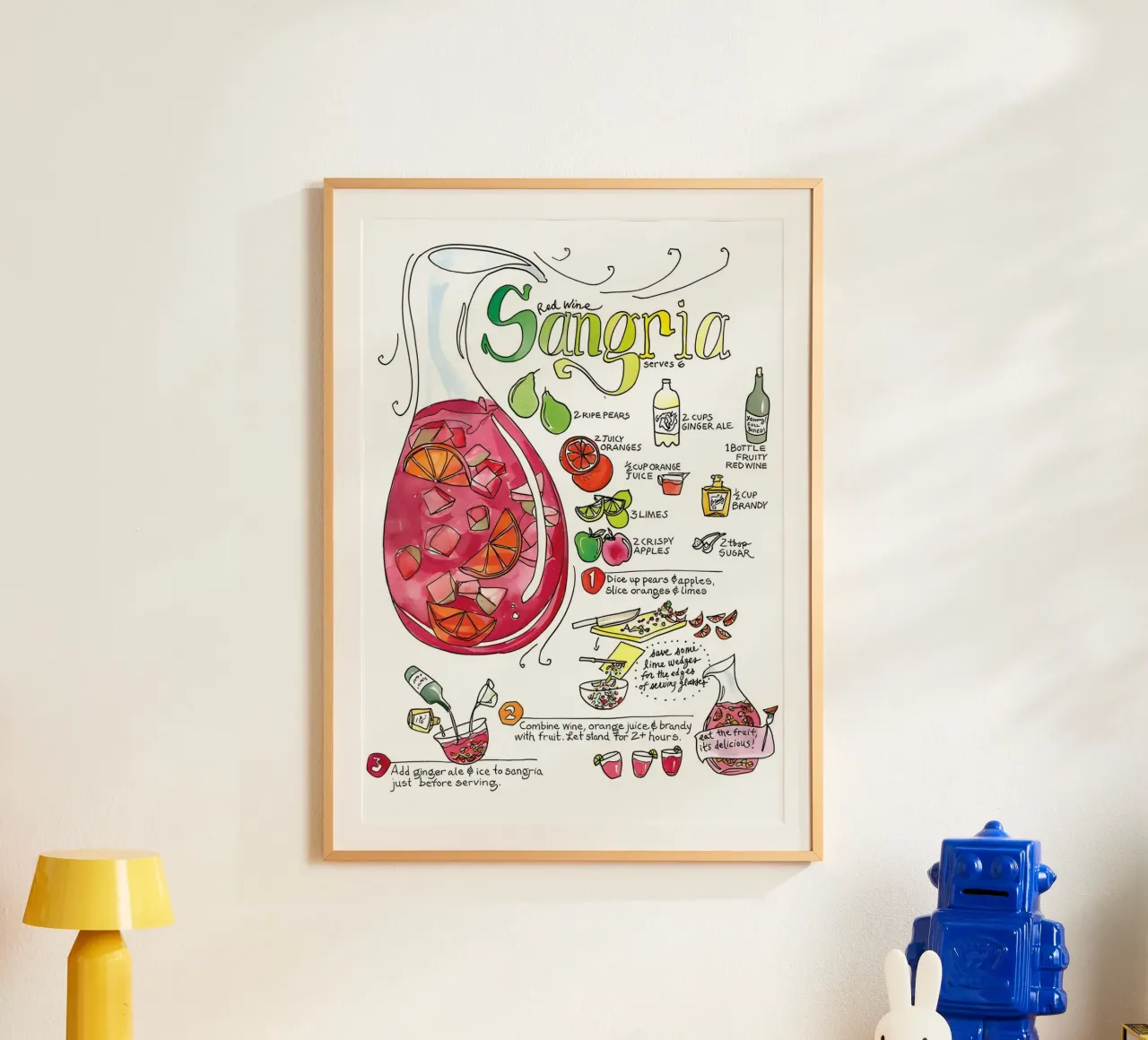 Sangria poster da Type & Tape