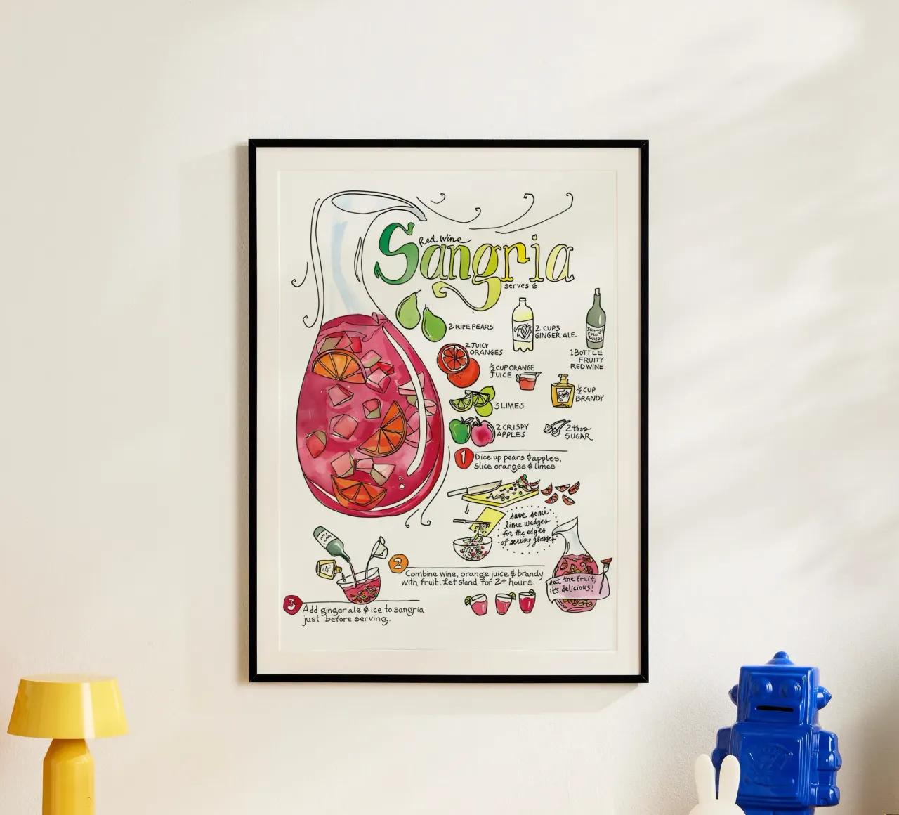 Sangria poster da Type & Tape