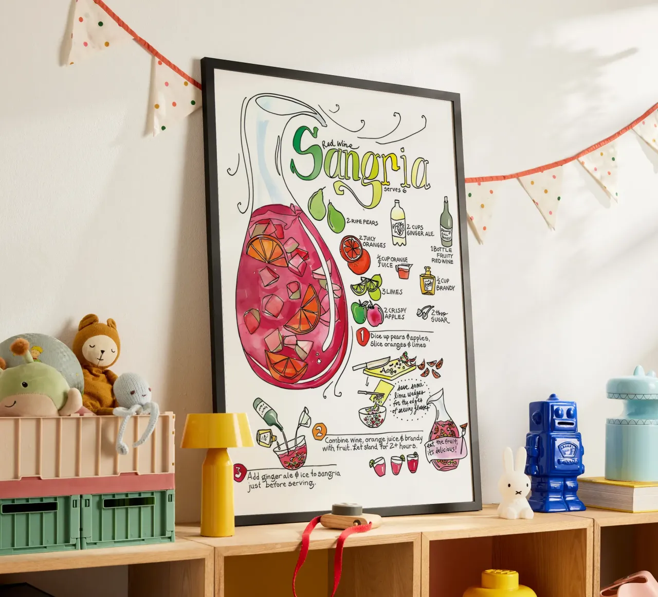 Sangria poster da Type & Tape