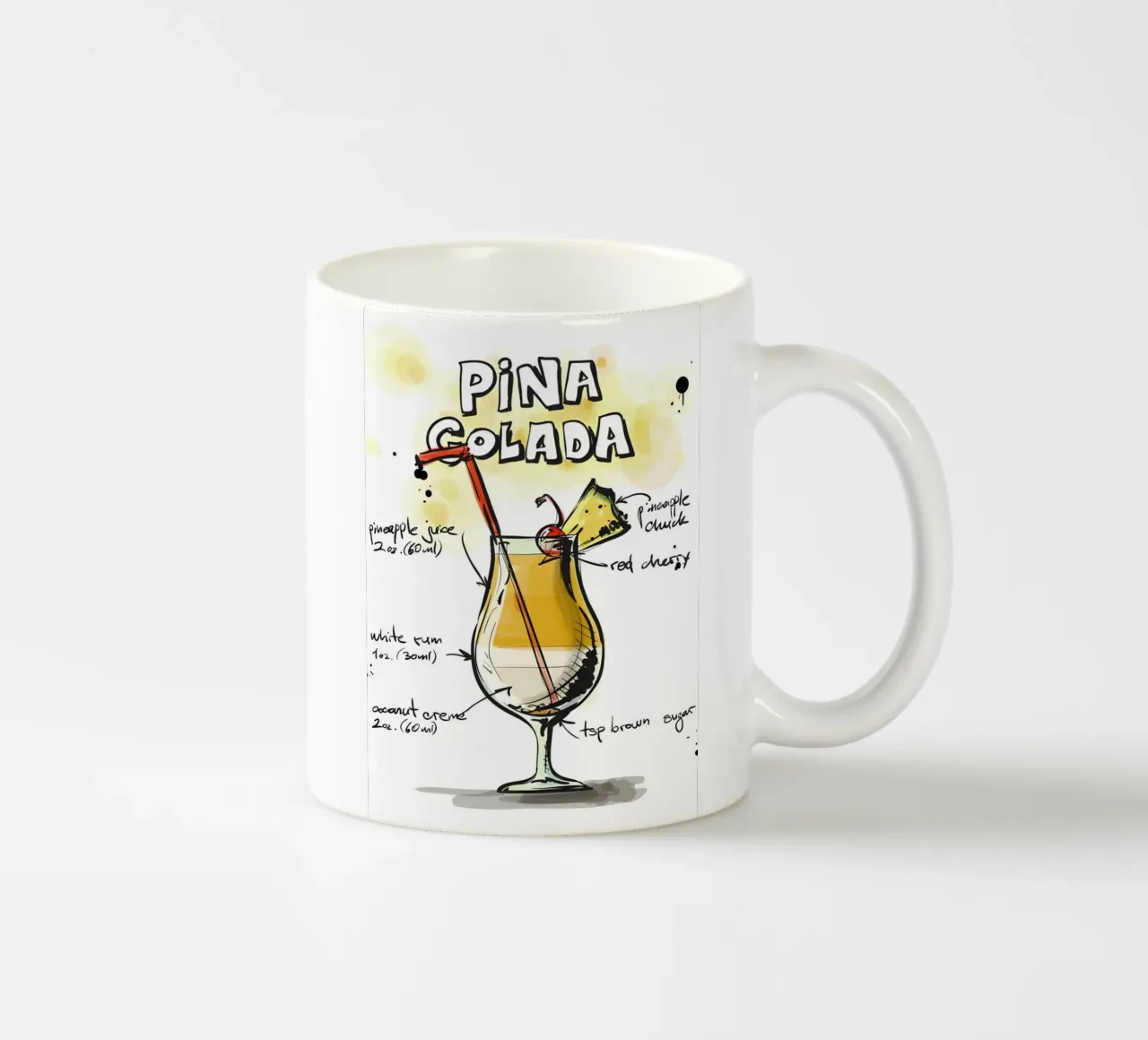 Piña Çolada tazza in ceramica da Type & Tape